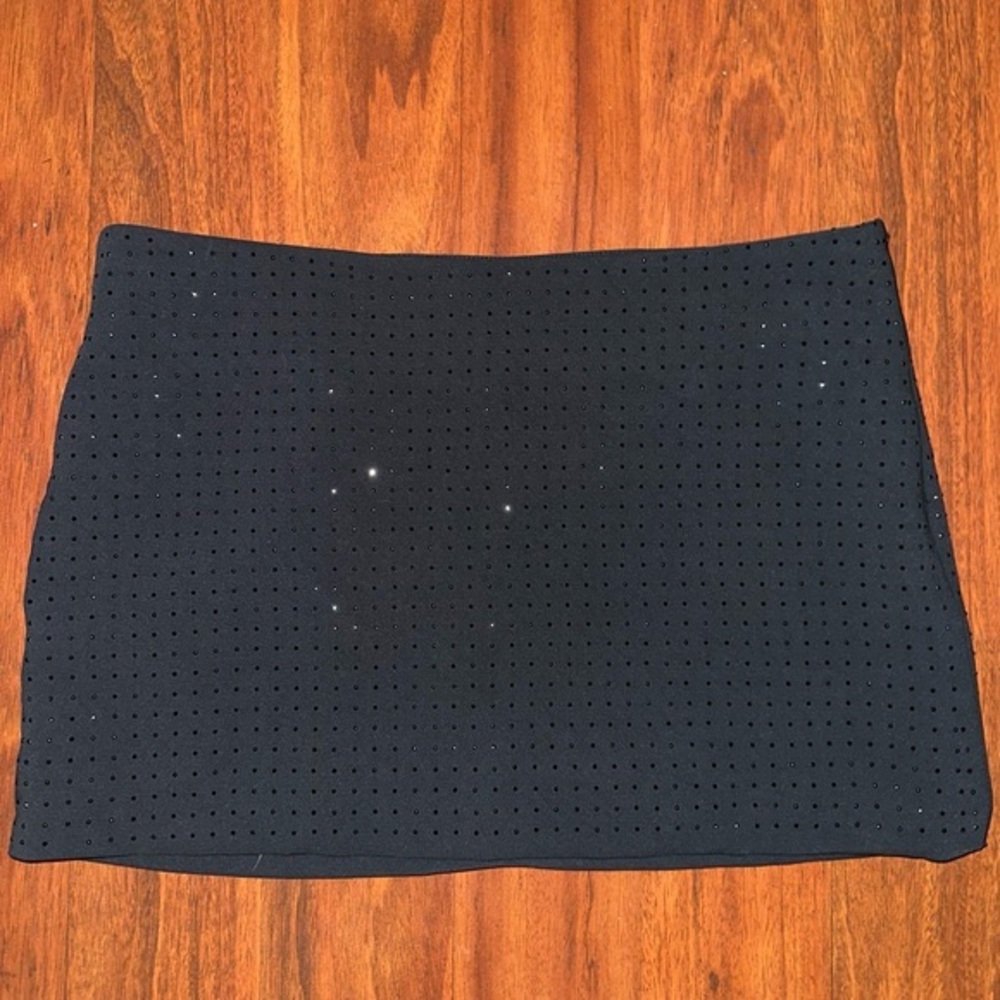 Forever 21 Black bead micro mini Skirt NWT SIZE SMALL